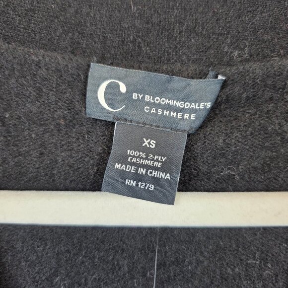 C by Bloomingdale's Sweater Womens XS Cashmere V Neck Cardigan New - Picture 2 of 9